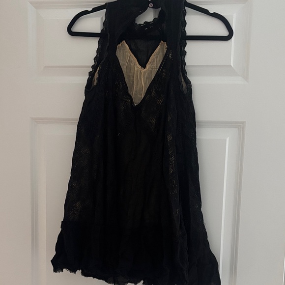 Free People Black Lace Sleeveless Dress - Picture 3 of 6